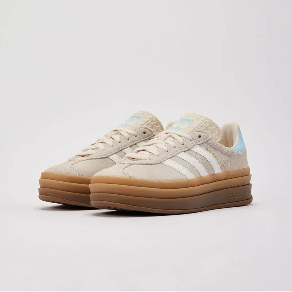 Adidas Gazelle Bold Wonder White Cloud White GS - Picture 2 of 5